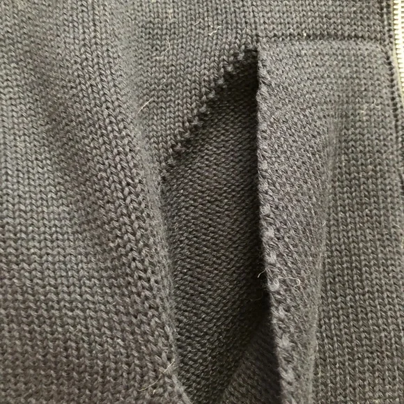 Brandy Melville knit zip up jacket sweater zipper knitted red blue white long sl - Picture 4 of 6